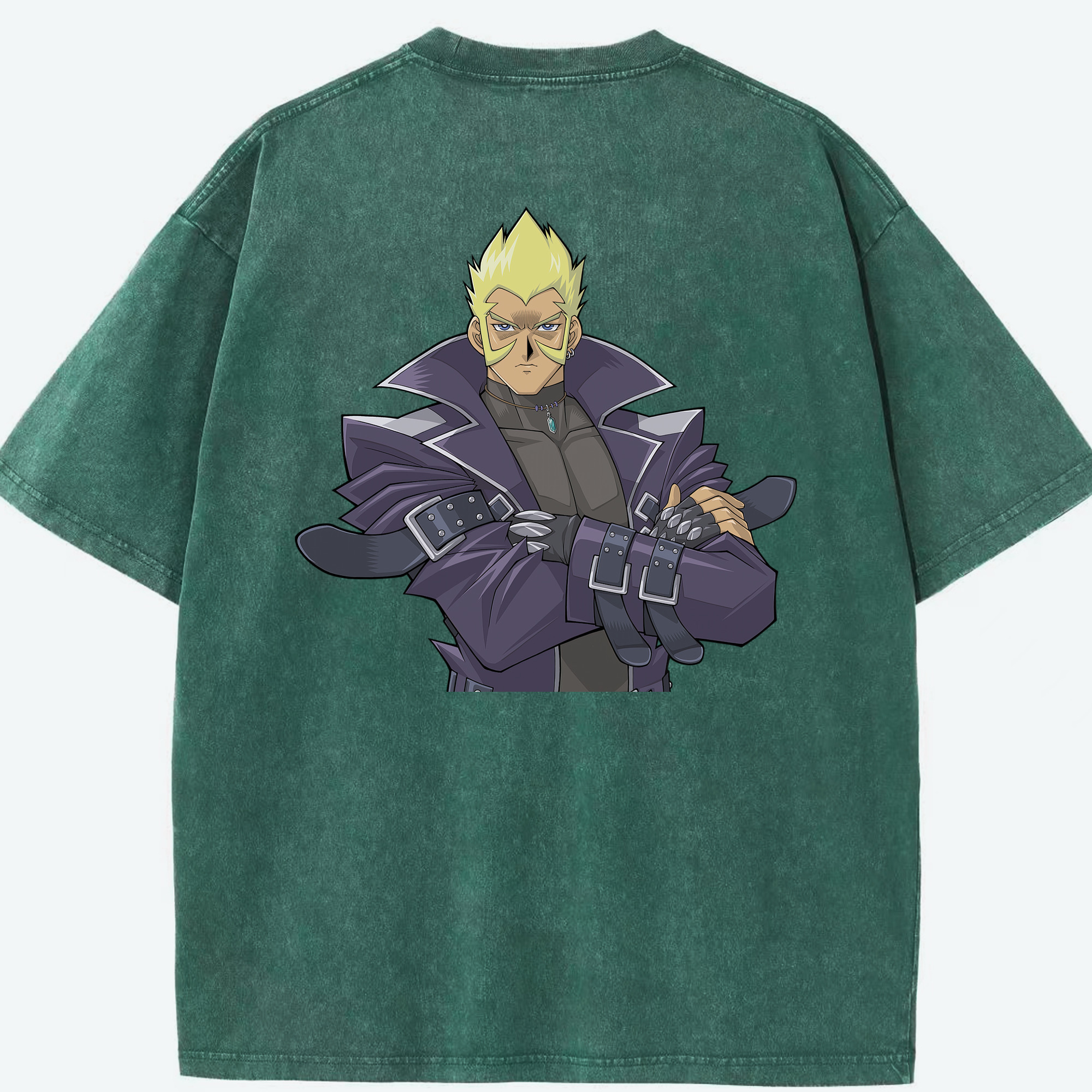 （画像用） 遊☆戯☆王 Yu-Gi-Oh! 綿100% ヴィンテージ風 半袖Tシャツ（背面プリント）